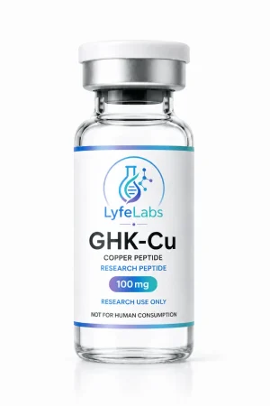 LyfeLabs GHK-Cu 100 mg research peptide vial
