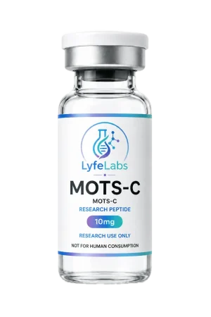 MOTS-C 10 mg research peptide vial — LyfeLabs