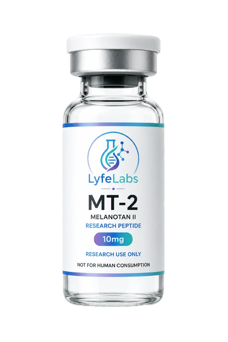 MT-2 10 mg research peptide vial — LyfeLabs